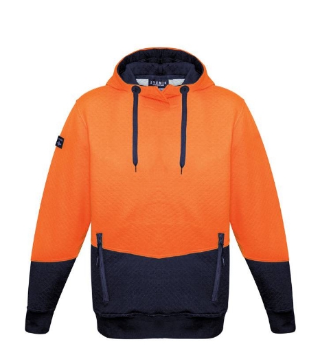 Picture of Syzmik, Unisex Hi Vis Textured Jacquard Hoodie